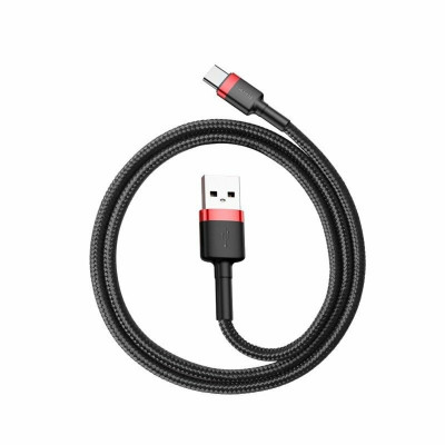 Кабель Baseus Cafule Cable USB For Type-C 3A 1m Red+Black - изображение 2