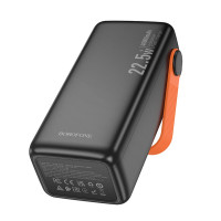 Зовнішній акумулятор BOROFONE BJ66 Magnifico 22.5W+PD20W fully compatible power bank (40000mAh) Black (Цвет Черный) - фото № 6