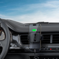 Автотримач для телефона ACEFAST D25 press type car holder for air vent Black (Цвет 7073) - фото № 6