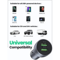Автомобільний зарядний пристрій UGREEN CD213 Fast Car Charger (Dark Blue) (UGR-10144) (Цвет Dark Blue) - фото № 4