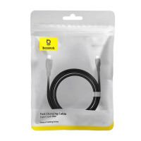 Кабель Baseus Pudding Series Fast Charging Cable Type-C to iP 20W 1.2m Cluster Black (Цвет Cluster Black) - фото № 2