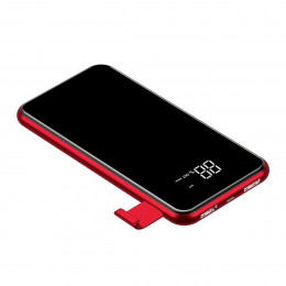 Зовнішній акумулятор Baseus Wireless Charge Power Bank 8000 mAh Red