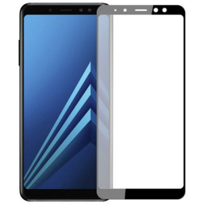 Захисне скло Avantis Full Glue Samsung A530 (A8-2018) Black - изображение 1