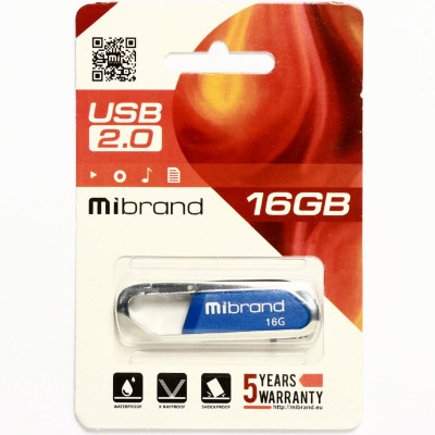 Flash Mibrand USB 2.0 Aligator 16Gb Blue - зображення 2