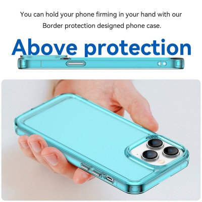 Чохол для смартфона Cosmic Clear Color 2 mm for Apple iPhone 14 Pro Transparent Blue (ClearColori14PTrBlue) - изображение 3