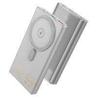 Зовнішній акумулятор HOCO Q22 Taurus 22.5W+PD20W magnetic fully compatible power bank with digital display(10000mAh) Gray (Колір Gray), Атикул k51495 |  купить на VILKI.NET - фото № 1