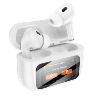 Бездротові навушники HOCO EW72 Soar true wireless ANC Noise Reduction touch screen BT headset White (Цвет Белый) - фото № 3