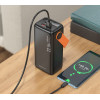 Зовнішній акумулятор BOROFONE BJ66 Magnifico 22.5W+PD20W fully compatible power bank (40000mAh) Black (Черный)- № 7