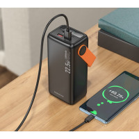 Зовнішній акумулятор BOROFONE BJ66 Magnifico 22.5W+PD20W fully compatible power bank (40000mAh) Black (Цвет Черный) - фото № 7