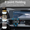 Автотримач для телефону Vention One Touch Clamping Car Phone Mount With Suction Cup Black Square Type (KCVB0) - зображення 4