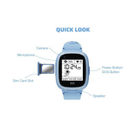 Дитячий смарт-годинник Kids SM LT30 GPS+IP65 Blue (Колір Blue) - фото № 4