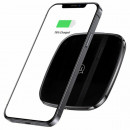 Бездротовий зарядний пристрій Usams CD154 Zinc Alloy Ultra-thin Fast Wireless Charger 15W Black