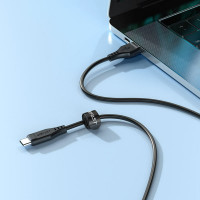 Кабель ACEFAST C3-04 USB to Type-C 3A, 1.2m, TPE, TPE connectors, Black (Цвет Черный) - фото № 4