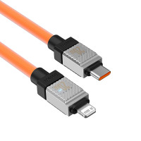 Кабель Baseus CoolPlay Series Fast Charging Cable Type-C to iP 20W 2m Orange (Колір Orange) - фото № 6