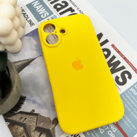 Чохол для смартфона Silicone Full Case AA Camera Protect for Apple iPhone 16 33,Canary Yellow (Колір Canary-Yellow) - фото № 4