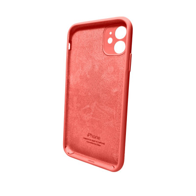 Чохол для смартфона Silicone Full Case AA Camera Protect for Apple iPhone 11 Pro Max кругл 18,Peach - зображення 2