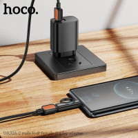 Адаптер HOCO UA32A C male to iP female display adapter Black (Колір 7073) - фото № 7
