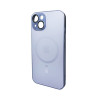 Чохол для смартфона AG Glass Matt Frame Color MagSafe Logo for Apple iPhone 15 Sierra Blue (AGMattFrameMGiP15SierraBlue)