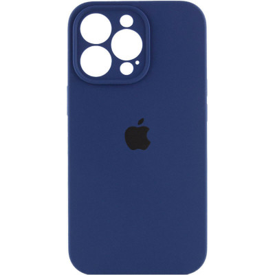 Чохол для смартфона Silicone Full Case AA Camera Protect for Apple iPhone 15 Pro Max 7,Dark Blue - изображение 1