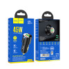Автомобільний зарядний пристрій HOCO NZ6 PD45W 3-port(2C1A) car charger Black (Black)- № 2