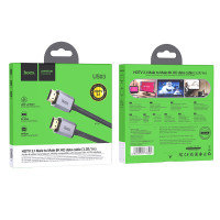 Кабель HOCO US03 HDTV 2.1 Male to Male 8K ultra HD data cable(L=1M) Black (Колір 7073) - фото № 8