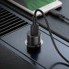 Автомобільний зарядний пристрій BOROFONE BZ19A Wisdom single port QC3.0 car charger 18W Black - зображення 2