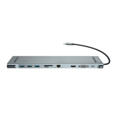 USB-Hub Baseus Enjoyment Series Multi-functional Type-C intelligent HD HUB Dark gray - зображення 1