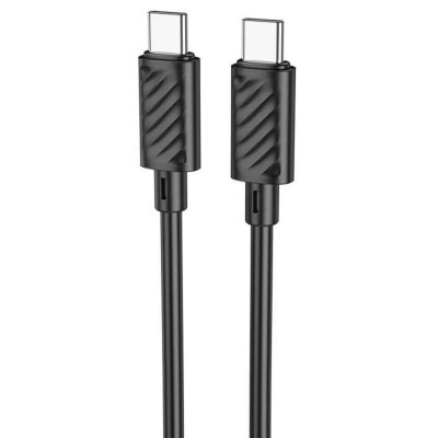 Кабель HOCO X88 Gratified 60W charging data cable for Type-C to Type-C Black (6931474783363) - зображення 1