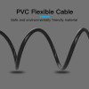 Аудіокабель Vention 3.5mm Male to 2RCA Male Audio Cable 1.5M Black Metal Type (BCFBG) (Черный)- № 5