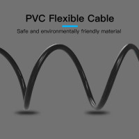 Аудіокабель Vention 3.5mm Male to 2RCA Male Audio Cable 1.5M Black Metal Type (BCFBG) (Цвет Черный) - фото № 5