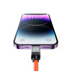 Кабель Baseus CoolPlay Series Fast Charging Cable Type-C to iP 20W 2m Orange (Orange)- № 8