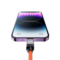 Кабель Baseus CoolPlay Series Fast Charging Cable Type-C to iP 20W 2m Orange (Колір Orange) - фото № 8