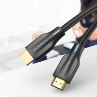 Кабель Vention Cotton Braided 8K HDMI-HDMI v2.1 Cable 2M Black (AAUBH) (Колір 7073) - фото № 3