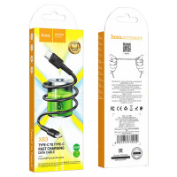 Кабель HOCO X83 Type-C to Type-C Victory 60W charging data cable Black (Цвет 7073) - фото № 6