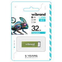 Флеш-накопичувач Wibrand USB 2.0 Chameleon 32Gb Light Green (Колір Зелёный) - фото № 2