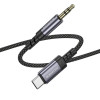 Перехідник BOROFONE BL24 Graceful digital audio conversion cable Type-C Metal Grey (Metal Gray)- № 7