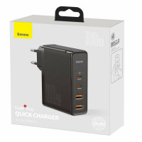 Мережевий зарядний пристрій Baseus GaN2 Pro Quick Charger 2C+2U 100W EU Black (Колір Черный) - фото № 8