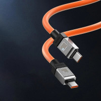 Кабель Baseus CoolPlay Series Fast Charging Cable Type-C to Type-C 100W 1m Orange (Колір Orange) - фото № 6