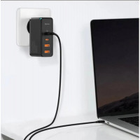Мережевий зарядний пристрій Baseus GaN2 Pro Quick Charger 2C+2U 100W EU Black (Колір Черный) - фото № 6
