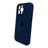 Чохол для смартфона Silicone Full Case AA Camera Protect for Apple iPhone 16 Pro 7,Dark Blue - № 5