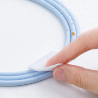 Кабель Baseus Jelly Liquid Silica Gel Fast Charging Data Cable USB to iP 2.4A 1.2m Blue (Колір Синий) - фото № 8