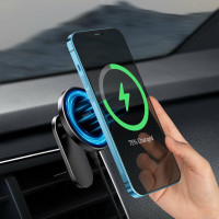 Автотримач для телефона з БЗП Baseus Big Energy Car Mount Wireless Charger Black (Цвет Черный) - фото № 2