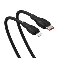 Кабель Baseus Pudding Series Fast Charging Cable Type-C to iP 20W 1.2m Cluster Black (Цвет Cluster Black) - фото № 4