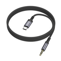 Перехідник BOROFONE BL24 Graceful digital audio conversion cable Type-C Metal Grey (Цвет Metal Gray) - фото № 4