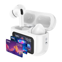 Бездротові навушники HOCO EW72 Soar true wireless ANC Noise Reduction touch screen BT headset White (Цвет Белый) - фото № 4