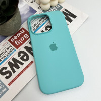 Чохол для смартфона Silicone Full Case AA Open Cam for Apple iPhone 16 Pro Max 17,Sea Blue (Цвет Sea-Blue) - фото № 4
