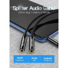 Кабель Vention 3.5mm Male to 2*3.5mm Female Stereo Splitter Cable 0.3M Black ABS Type (BBSBY) - изображение 7