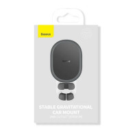 Автотримач для телефона з БЗП Baseus Stable Gravitational Wireless Charging Car Mount Pro 15W (Air Outlet Version) Black (Цвет 7073) - фото № 2