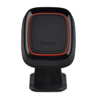Автотримач для телефона HOCO CA24 Lotto series magnetic automotive center adsorbed holder Black (Колір Черный) - фото № 3