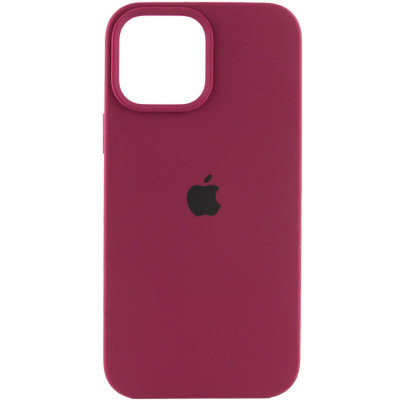 Чохол для смартфона Silicone Full Case AA Open Cam for Apple iPhone 12 Pro Max 35,Maroon - зображення 1